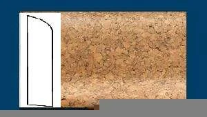 Плинтус пробковый ArtCorkDesing С 106 (Колер 8) 10х60х910 мм в Нижнекамске