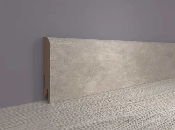 Плинтус MDF Bonkeel 24066 Бетон Лофт Светлый (100х16х2400 мм) в Нижнекамске