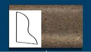 Плинтус пробковый ArtCorkDesing С 102 (Колер 7) 20x40x910 мм в Нижнекамске