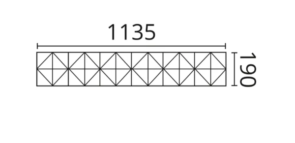 Декоративная панель NMC Arstyl Pyramid (113.5x19x1.8 см) в Нижнекамске
