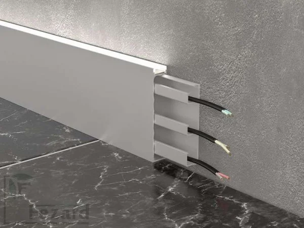 Алюминиевый плинтус Fezard Кабельный ALP-G80-LA Алюминий 80*15*2500 мм в Нижнекамске