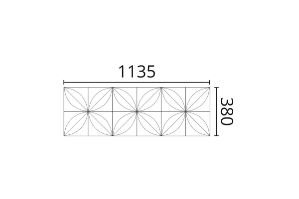 Декоративная панель NMC Arstyl Flower (113.5x38x2.8 см) в Нижнекамске
