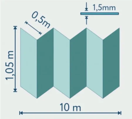 Подложка Солид 1,5мм гармошка для LVT (10.5м2) в Нижнекамске
