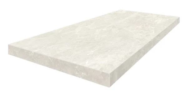 Керамогранит Coliseum Да Винчи Уайт Ступень угловая левая (Натуральный, 33х60) в Нижнекамске