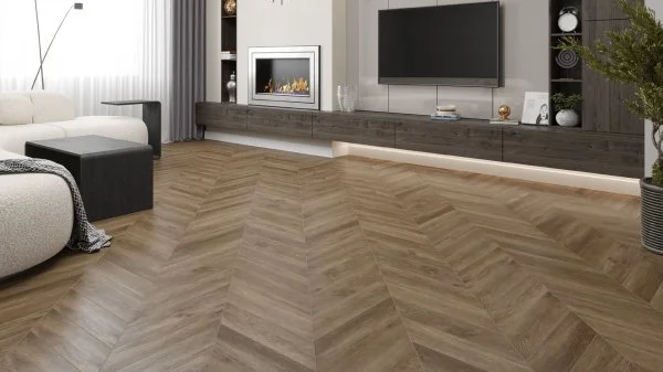 Кварц-виниловая плитка Alpine Floor Chevron Макадамия ECO 20-5 (2,5 мм. 43 класс) в Нижнекамске