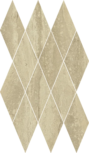 Керамогранит Italon Шарм Эдванс Травертино 28х48 мозаика Даймонд (Люкс) в Нижнекамске