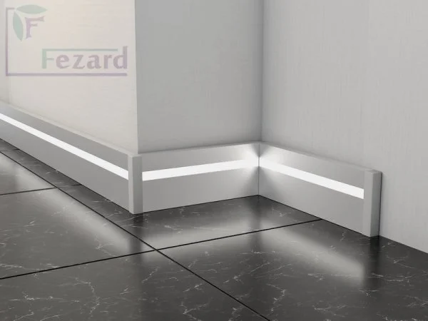 Алюминиевый плинтус Fezard Кабельный ALP-G80-LF Алюминий 80*15*2500 мм в Нижнекамске