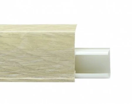 Пластиковый плинтус Royce №508 Серый Опем (55х23х2200мм) в Нижнекамске