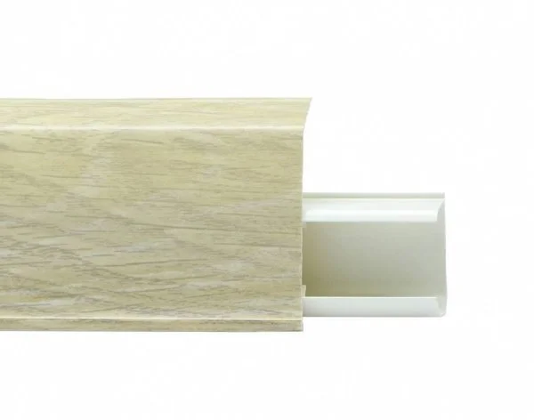 Пластиковый плинтус Royce №508 Серый Опем (55х23х2200мм) в Нижнекамске