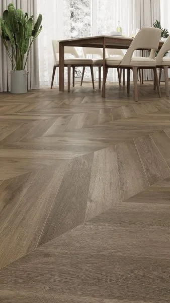 Кварц-виниловая плитка Alpine Floor Chevron Дуб Насыщенный ECO 20-4 (2,5 мм. 43 класс) в Нижнекамске
