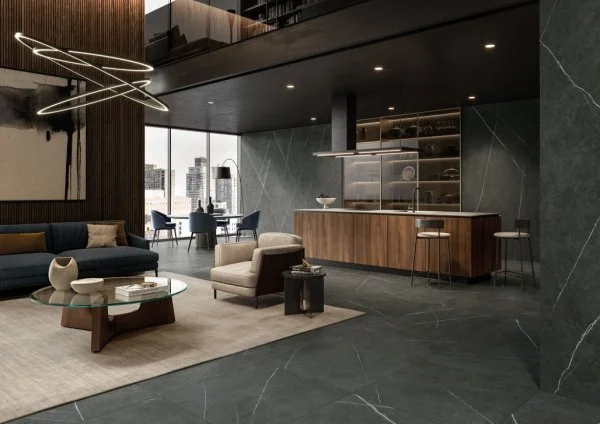 Керамогранит Italon Метрополис Империал Блэк 120х278 (Натуральная и Реттифицированная) в Нижнекамске