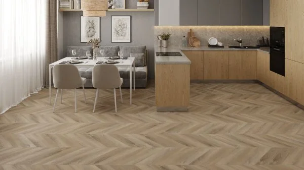 Кварц-виниловая плитка Alpine Floor Chevron Дуб Синистра ECO 20-6 (2,5 мм. 43 класс) в Нижнекамске