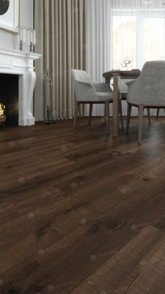 Каменно-полимерная плитка Alpine Floor Real Wood Дуб Мокка ECO 2-2, 6 мм 43 класс в Нижнекамске