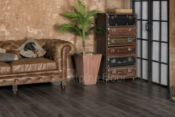 Кварц-виниловая плитка Alpine Floor Premium XL Дуб Торфяной ЕСО 7-11, 8 мм. 43 класс в Нижнекамске