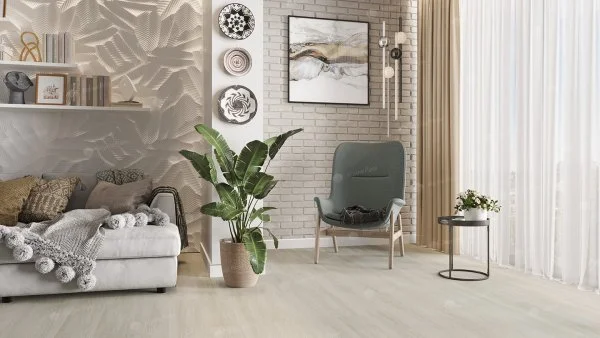 Каменно-полимерная плитка Alpine Floor Solo Plus Виваче ЕСО 14-201, 4 мм, 43 класс в Нижнекамске