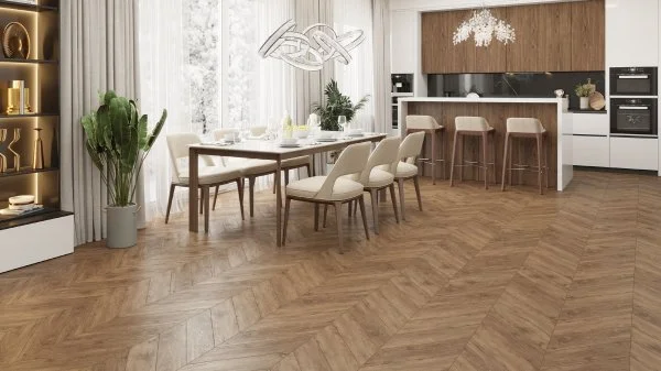 Кварц-виниловая плитка Alpine Floor Chevron Гевуина ECO 20-10 (2,5 мм. 43 класс) в Нижнекамске