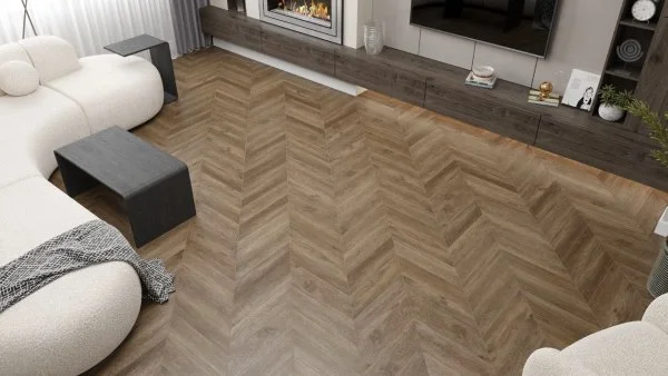 Кварц-виниловая плитка Alpine Floor Chevron Макадамия ECO 20-5 (2,5 мм. 43 класс) в Нижнекамске
