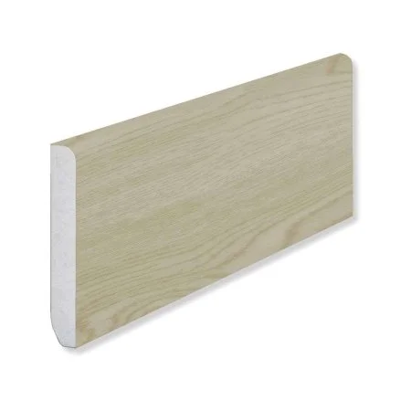 Кварцевый плинтус Fargo 18001-35 Ясень Белый 80х11х2200 мм в Нижнекамске