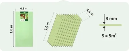 Подложка Солид 3мм листовая (5м2) в Нижнекамске