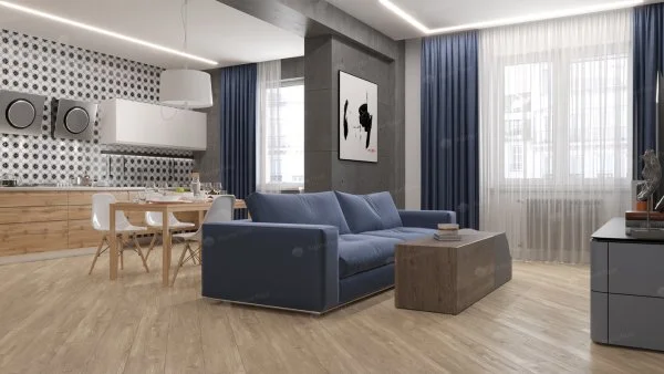 Каменно-полимерная плитка Alpine Floor Sequoia Секвойя Коньячная ECO 6-2, 4мм 43 класс в Нижнекамске