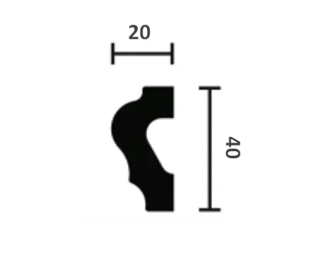 Молдинг NMC Wallstyl WL2 (40х20х2000 мм) в Нижнекамске