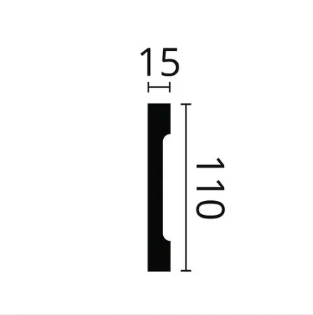 Плинтус NMC Wallstyl FD2S (110х15х2000 мм) в Нижнекамске