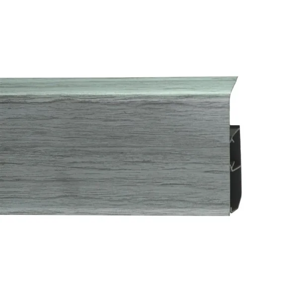 Пластиковый плинтус Royce №333 Серебристый Жемчуг (80х24х2200мм) в Нижнекамске