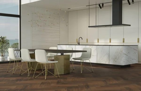 Паркетная доска Quartz Parquet Английская Ёлка Орех Американский 33-400-29 в Нижнекамске