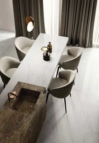 Керамогранит Italon Шарм Делюкс Бьянко Микеланджело 60х120 (Паттинированная и реттифицированная) в Нижнекамске