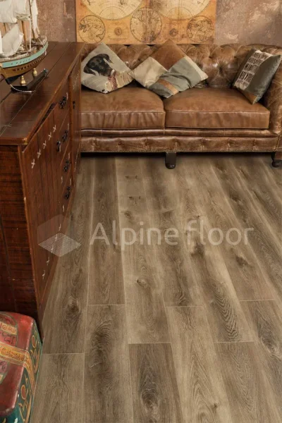 Кварц-виниловая плитка Alpine Floor Premium XL Дуб Коричневый ЕСО 7-9, 8 мм. 43 класс в Нижнекамске