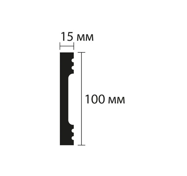 Плинтус NMC Wallstyl FD10 (100х15х2000 мм) в Нижнекамске