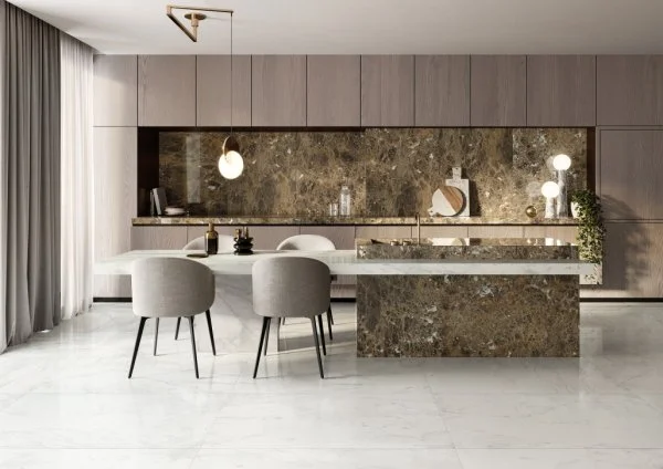 Керамогранит Italon Шарм Делюкс Бьянко Микеланджело 60х120 (Паттинированная и реттифицированная) в Нижнекамске