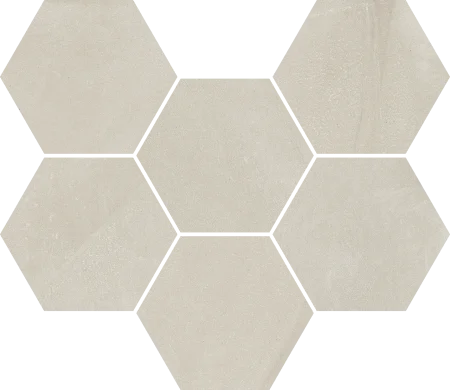 Керамогранит Italon Континуум Пьюр Мозаика Гексагон (Натуральная 25х29) в Нижнекамске