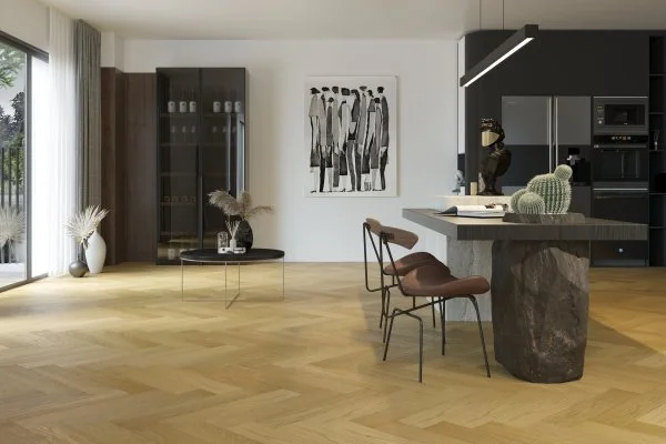 Паркетная доска Quartz Parquet Английская Ёлка Дуб Медовый Раф 33-463 в Нижнекамске