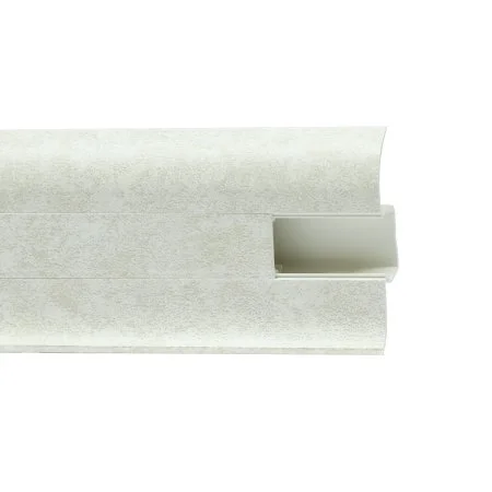 Пластиковый плинтус Royce №860 Белый Кварц (58х22х2200мм) в Нижнекамске