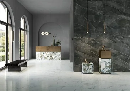 Керамогранит Vitra SityMarble Калакатта Блэк 60х120 (Лаппатированная и Реттифицированная) в Нижнекамске