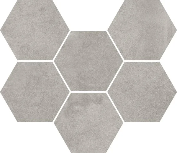 Керамогранит Coliseum Экспо Грэй Мозаика Гексагон (Натуральная, 25х29) в Нижнекамске