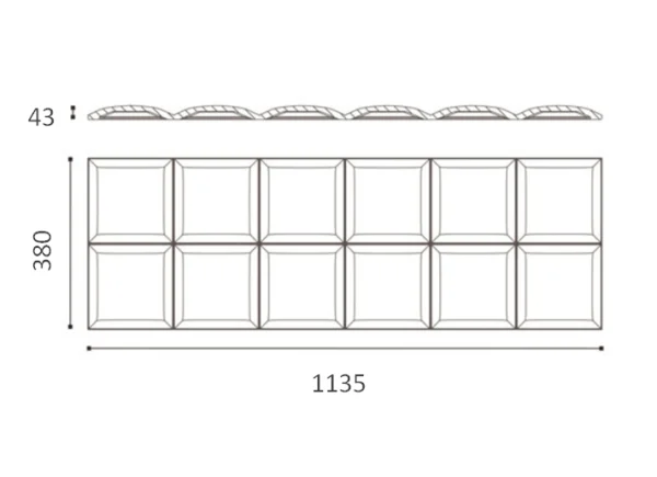 Декоративная панель NMC Arstyl Square (113.5x38x3 см) в Нижнекамске