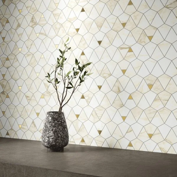 Керамогранит Italon Этернум Каррара Мозаика Вертекс 25.8х30 (Натуральная) в Нижнекамске