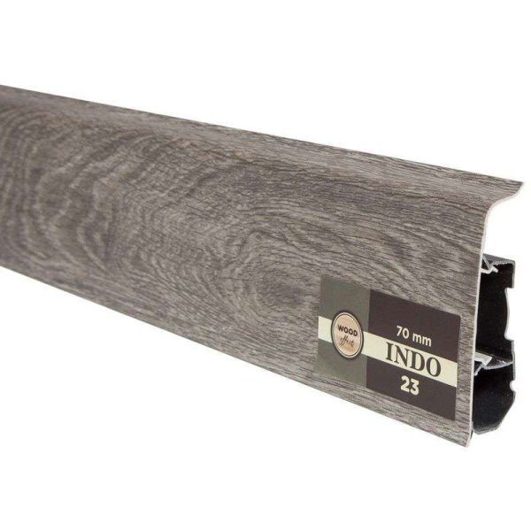 Плинтус пластиковый Arbiton INDO70 23 Дуб Модена 2,5 м в #REGION_NAME_DECLINE_PP#