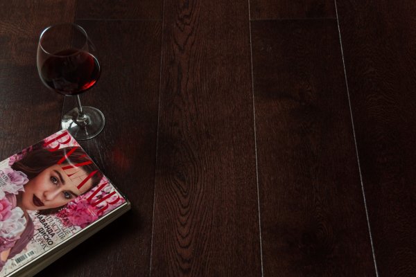 Массивная доска Аmber Wood Дуб кофе браш лак 18*120*300-1800 мм в #REGION_NAME_DECLINE_PP#